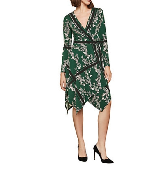 NWT BCBGMAXAZRIA Isabella Asymmetrical Wrap Dress - Picture 4 of 4